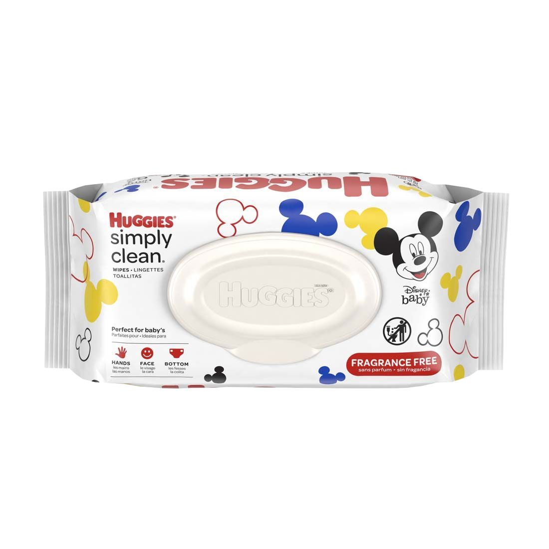 Huggies Simply Clean Wipes, Disney Baby, Fragrance Free - 64 wipes