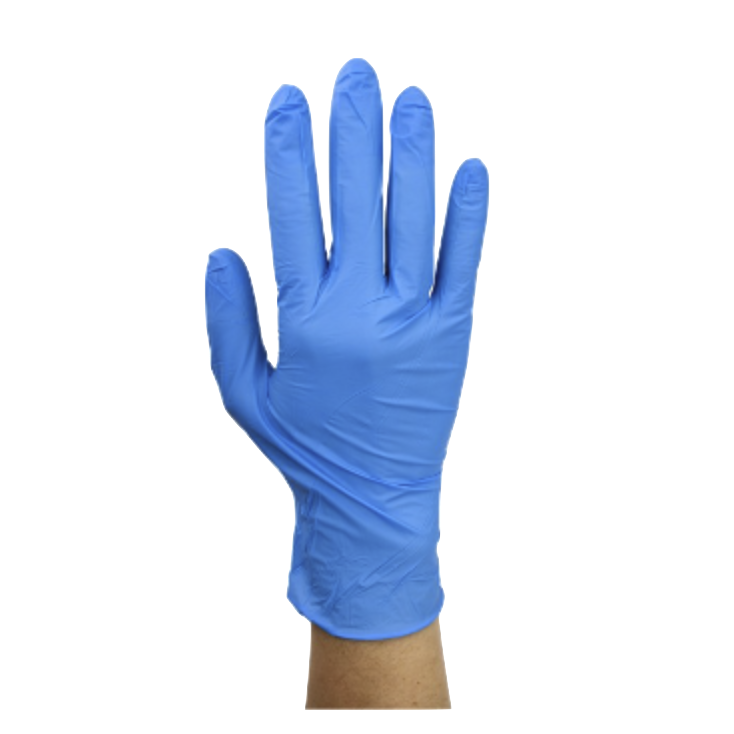 Gloves Blue Nitrile Powder Free Medium 1 Box = 100 count