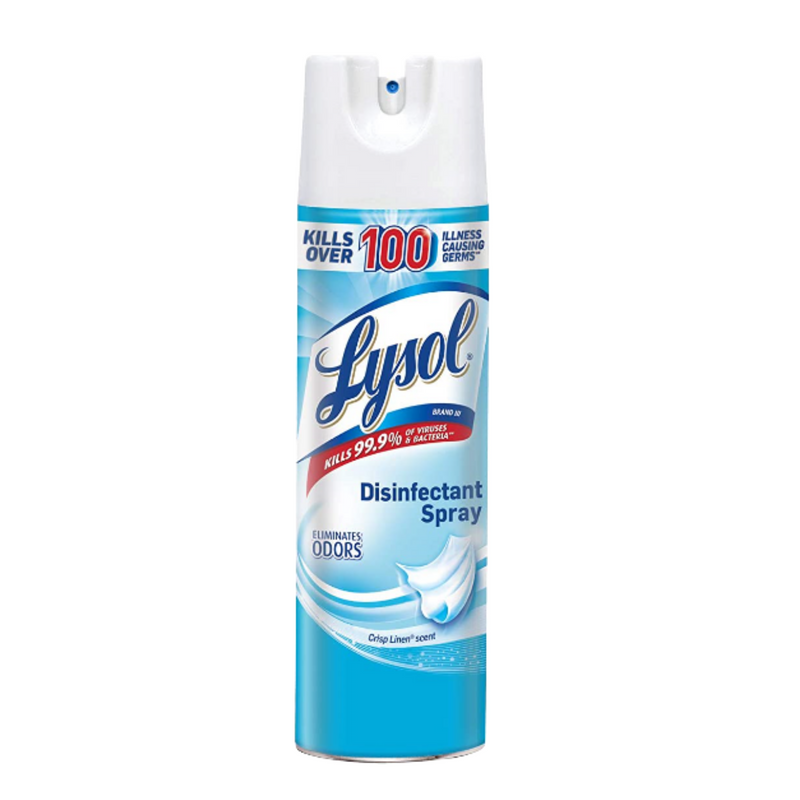 Lysol Disinfectant Spray, Crisp Linen, 19oz (LIMIT 2 PER CUSTOMER PER DAY)